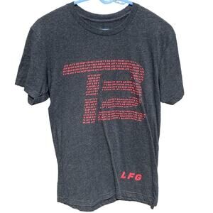 Tom Brady TB12 LFG Football Gray Red Shirt Mens Size Small